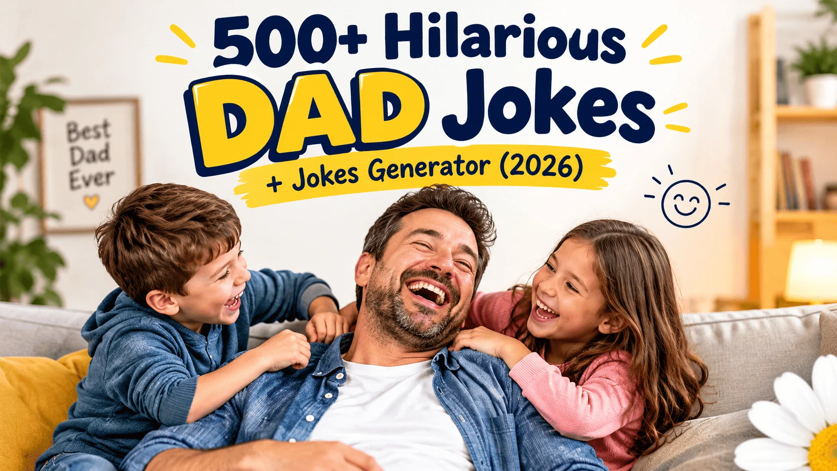Hilarious DAD Jokes + Jokes Generator