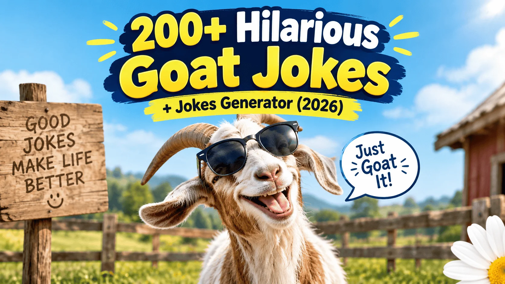 Hilarious Goat Jokes + Jokes Generator