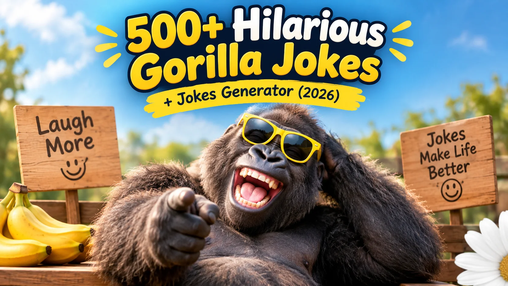 Hilarious Gorilla Jokes + Jokes Generator