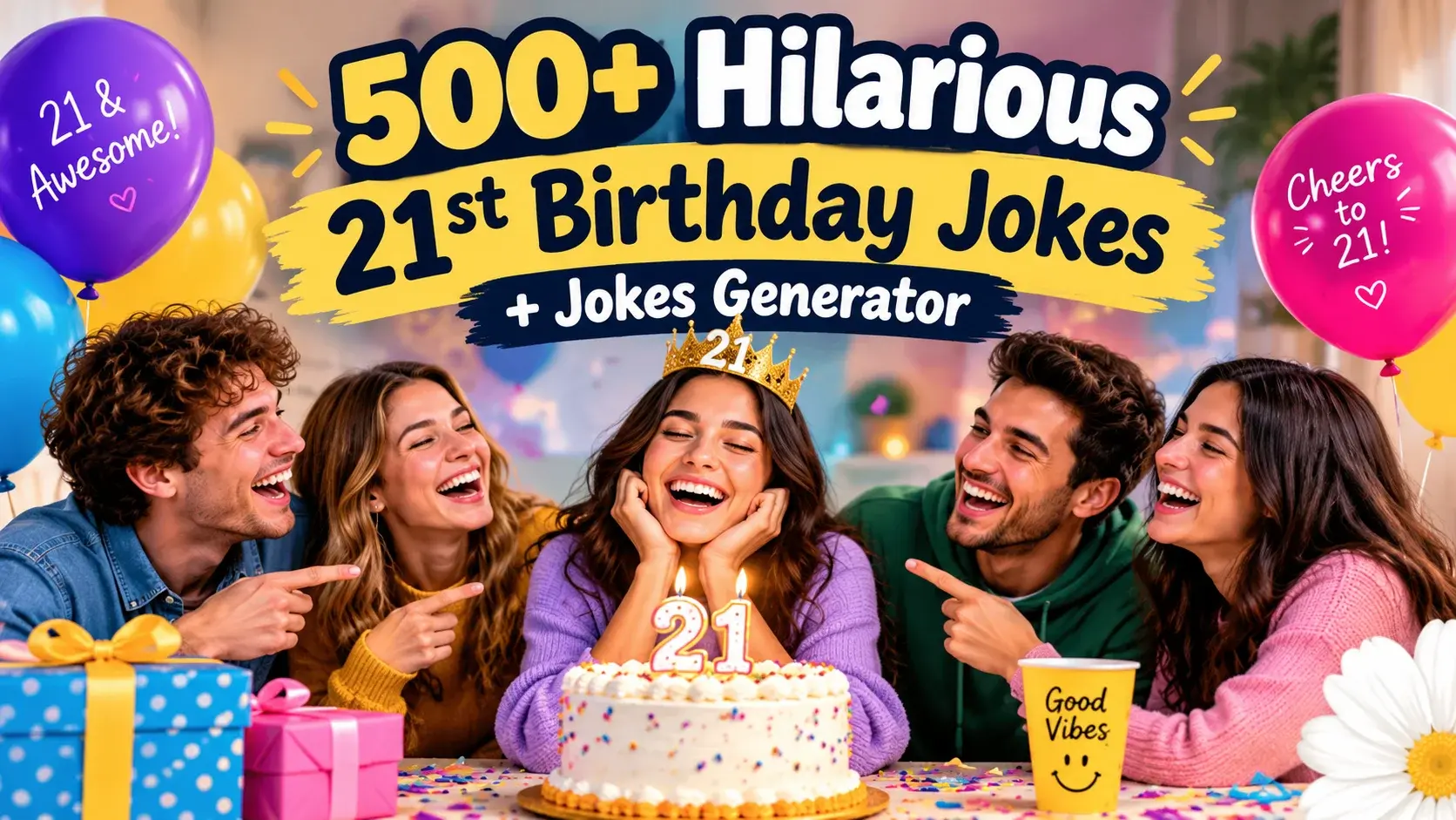 500+ Hilarious 21St Birthday Jokes + Jokes Generator