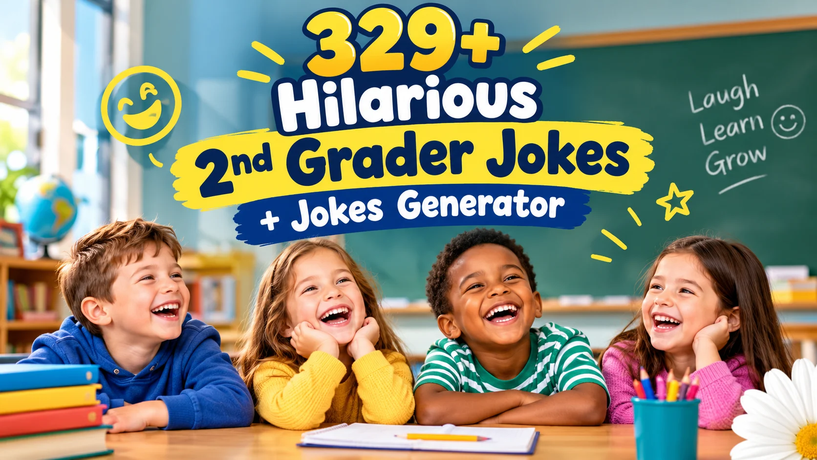 329+ Hilarious 2nd Grader Jokes + Jokes Generator