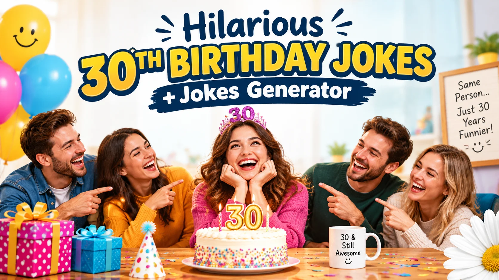 500+ Hilarious 30Th Birthday Jokes + Jokes Generator