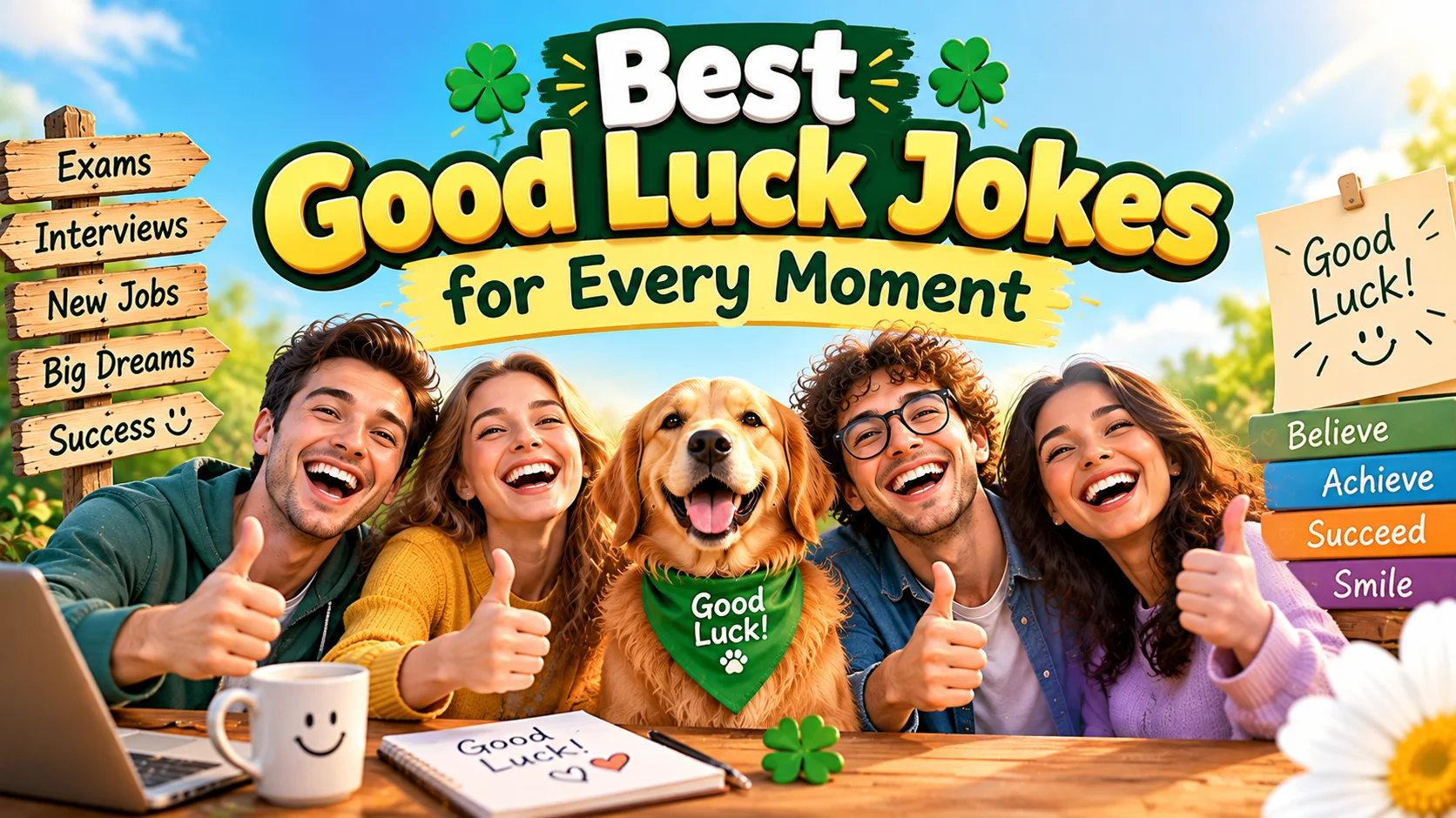 500+ Hilarious Good Luck Jokes + Jokes Generator