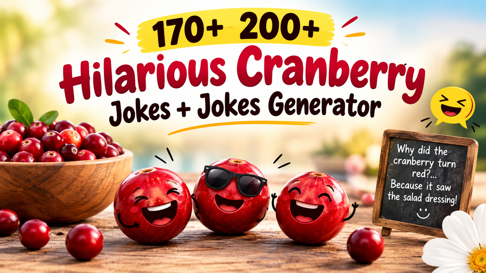 200+ Hilarious Cranberry Jokes + Jokes Generator