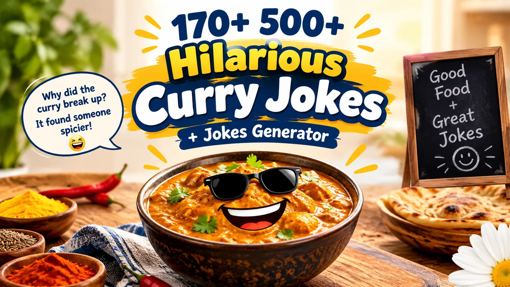 500+ Hilarious Curry Jokes + Jokes Generator
