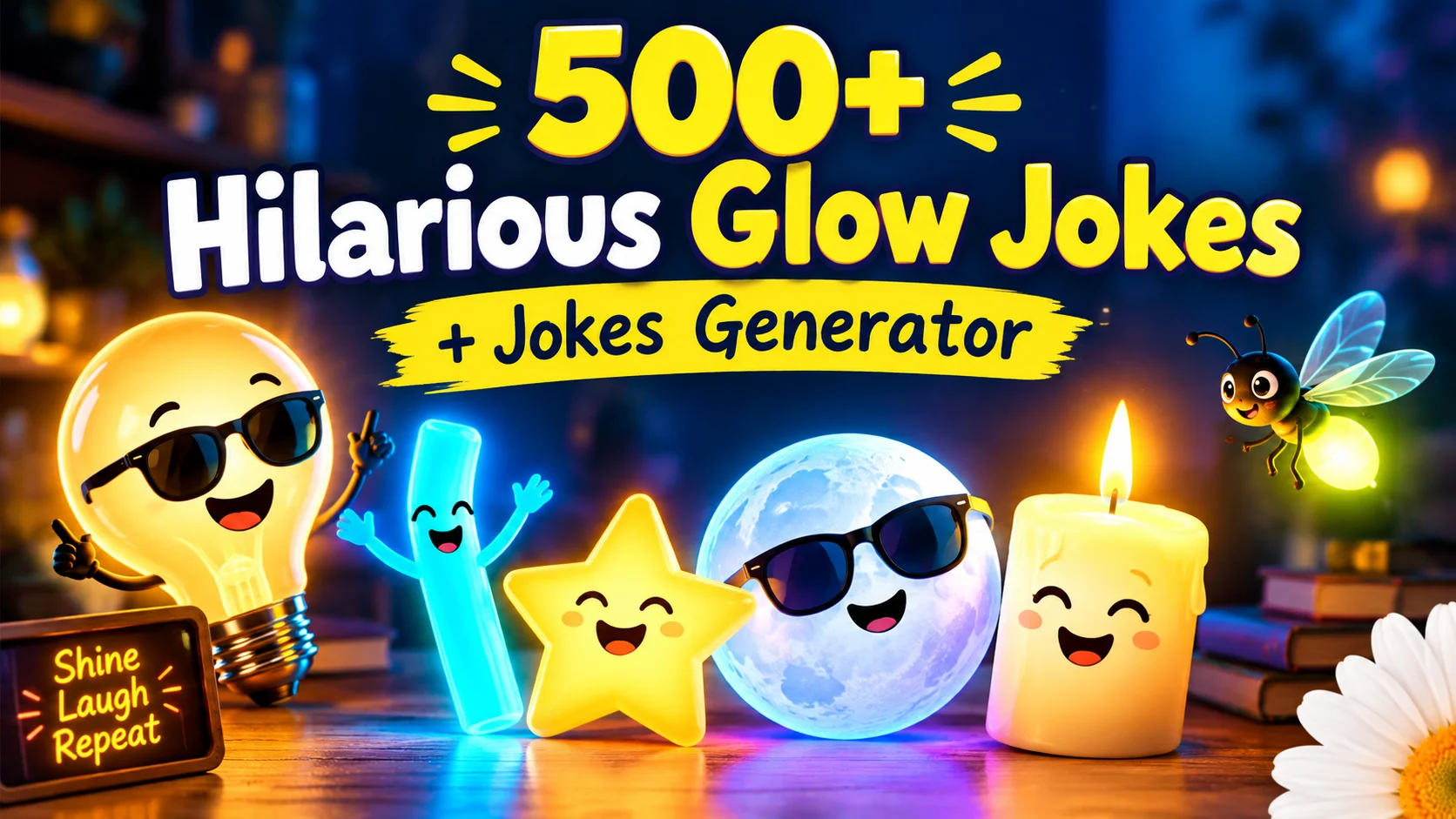 500+ Hilarious Glow Jokes + Jokes Generator